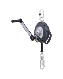 Wire Rope Fall Arrest Block c/w Integrated Recovery System - 15m