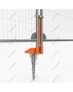 Voetvergrendelingssysteem voor Bouwhekken