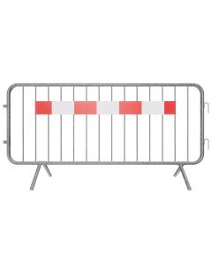 Single Strip Hi-Vis Pedestrian Barrier - Fixed Leg
