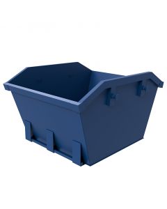 2 Yard Bouwafval Container- Kraancontainer - Blauw