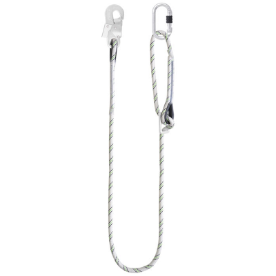Adjustable Work Positioning Kernmantle Rope Lanyard - 2m
