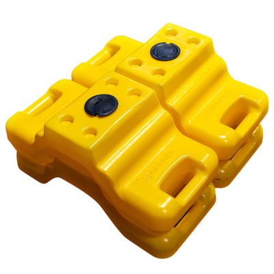 Geel Hi-Vis Ballastblok voor Hekwerk