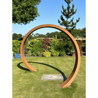 Tuin Maanpoort Boog - Cortenstaal