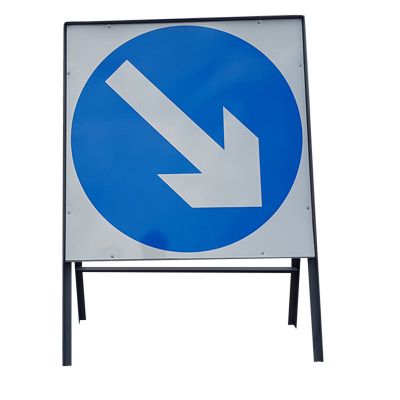 Metal Keep Right Sign