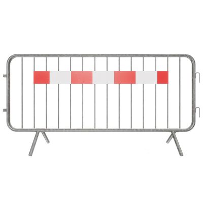 Single Strip Hi-Vis Pedestrian Barrier - Fixed Leg