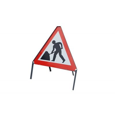 Metal Men At Work Sign