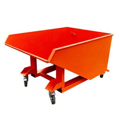 Telehandler Tipping Skip On Castors