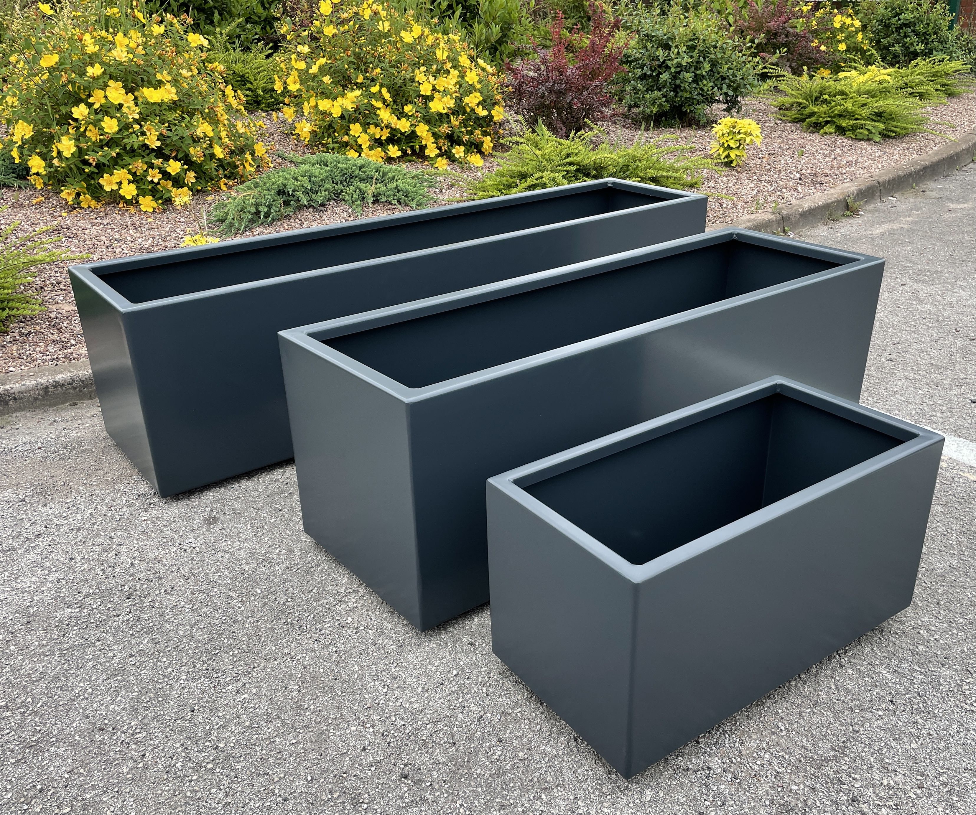 Rectangular Potting Containers 2 Pack Rectangular Planter Box With